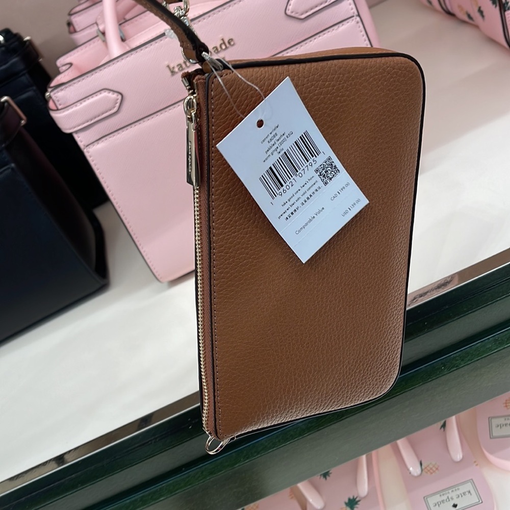 Kate Spade Leila Pebble Leather Convertible Wristlet Wallet Clutch
Warm Gngrbrd - Picture 8 of 16